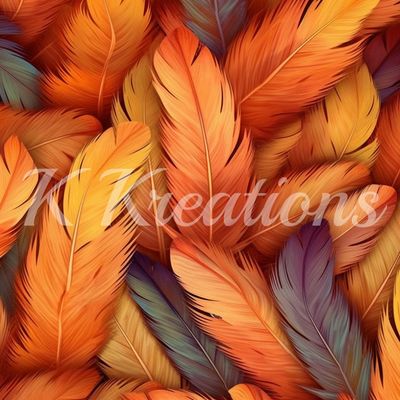 Orange Feathers