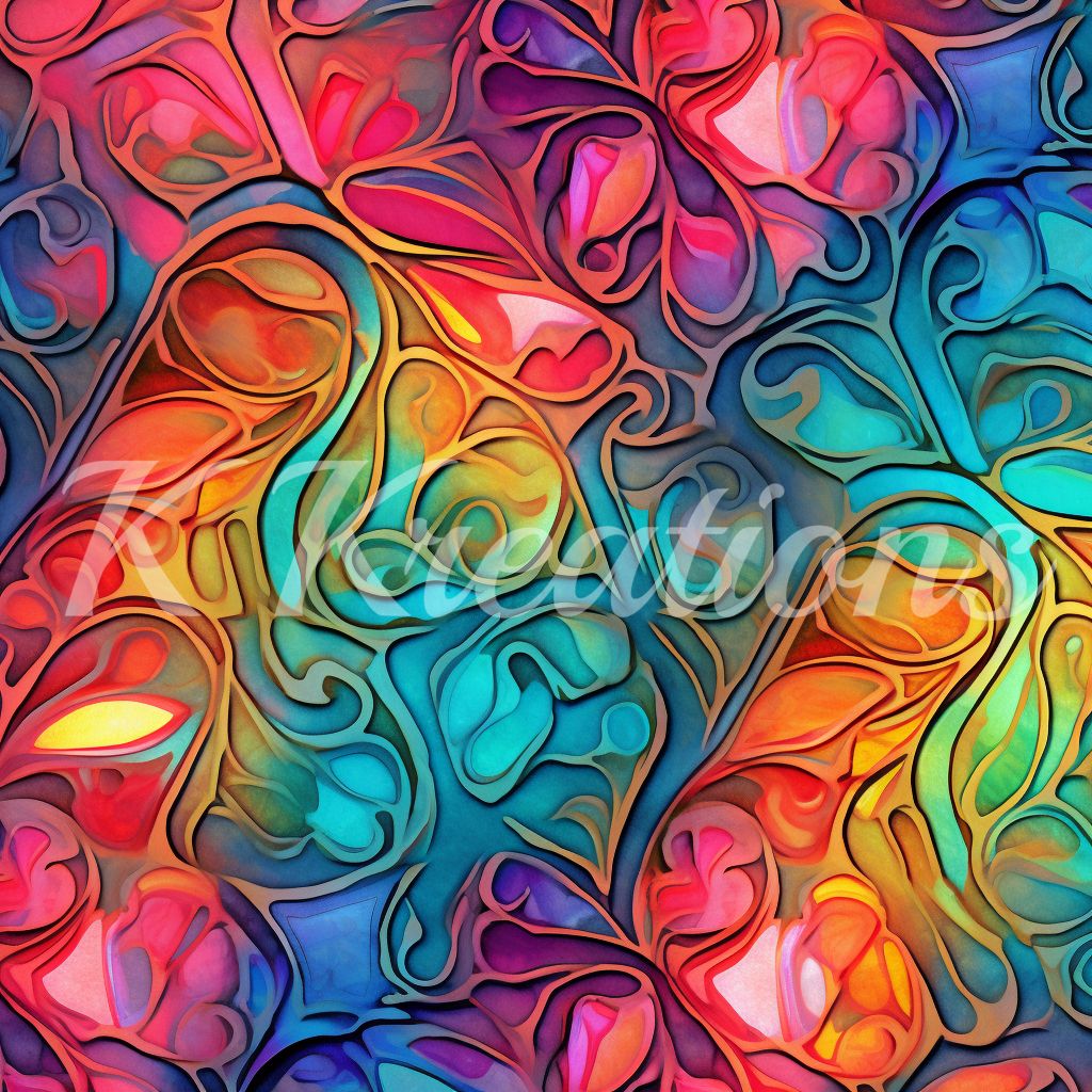 Rainbow Filigree Texture