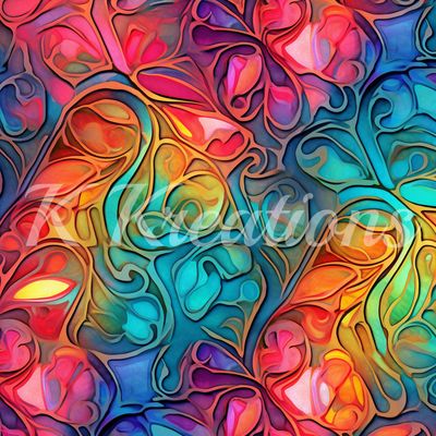 Rainbow Filigree Texture