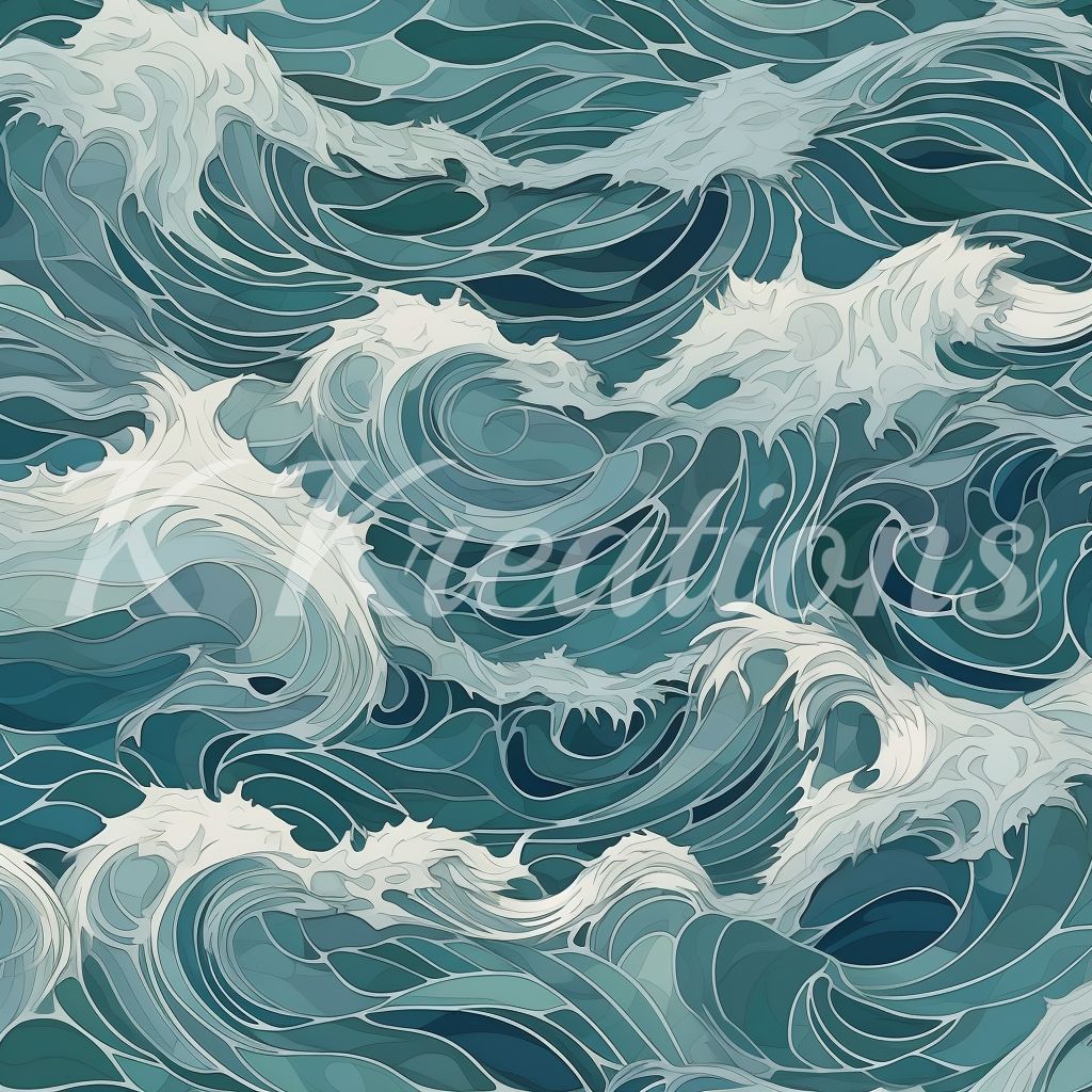 Teal Waves