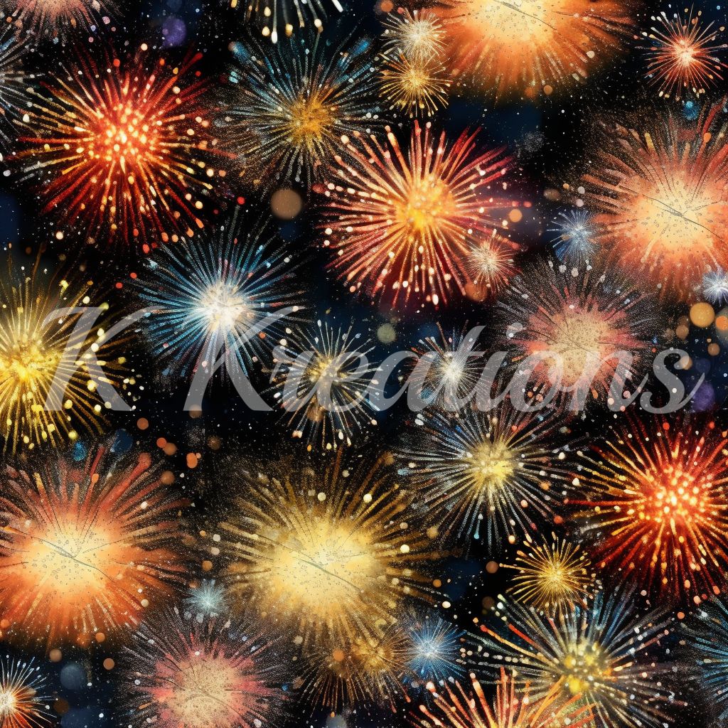 Black and Yellow Fireworks