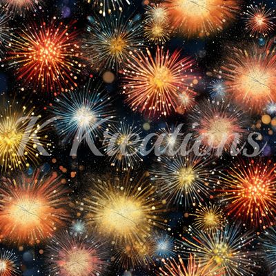 Black and Yellow Fireworks