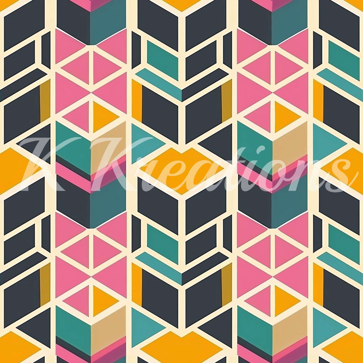 Multicolored hexagon