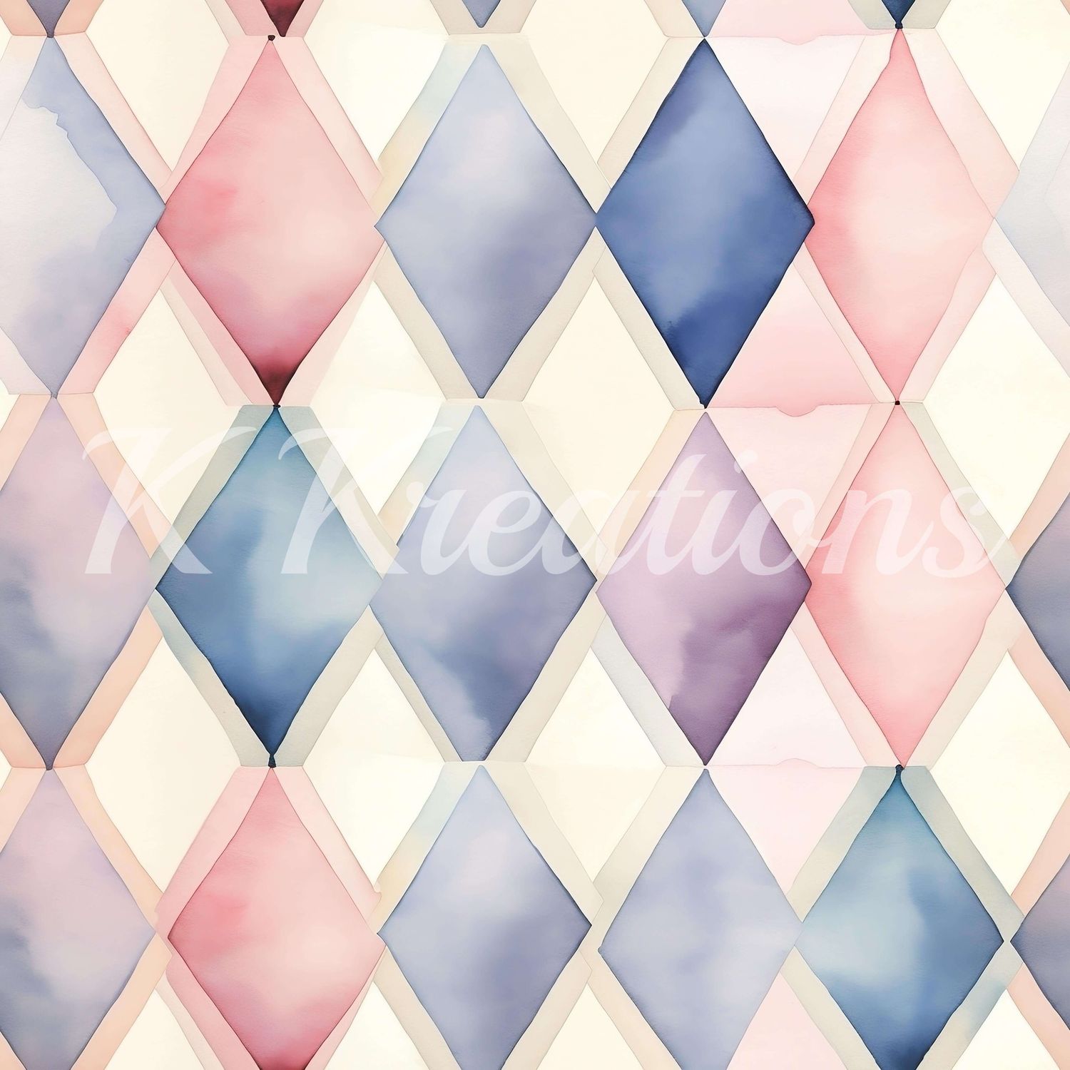 Watercolor Diamond