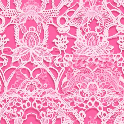 Pink and White Lace