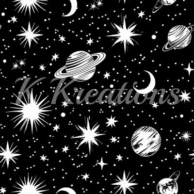 Black and White Solar System