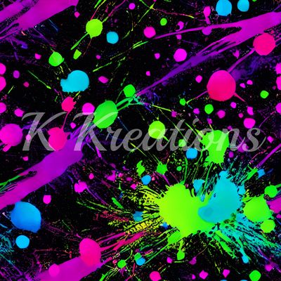 Neon Paint Splatter