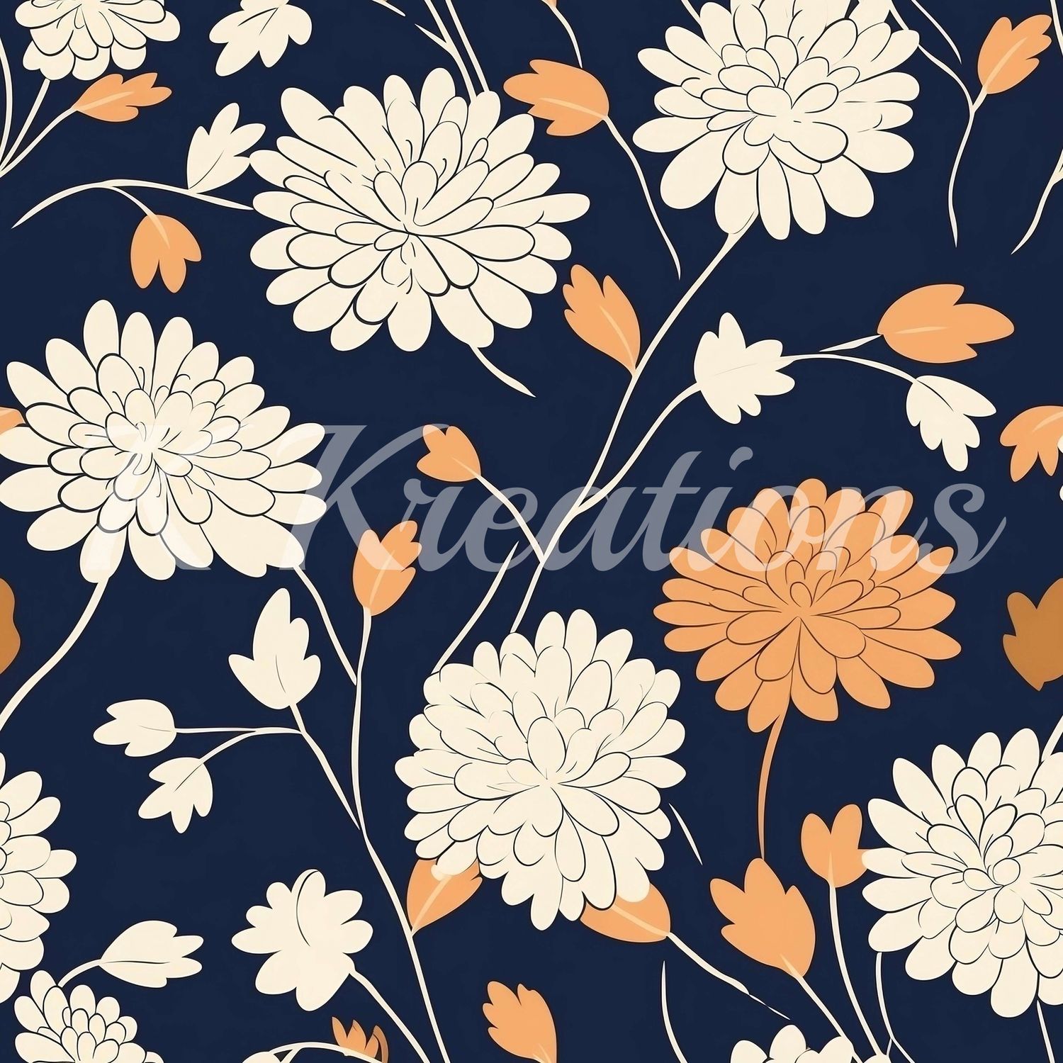 White and Orange Mum