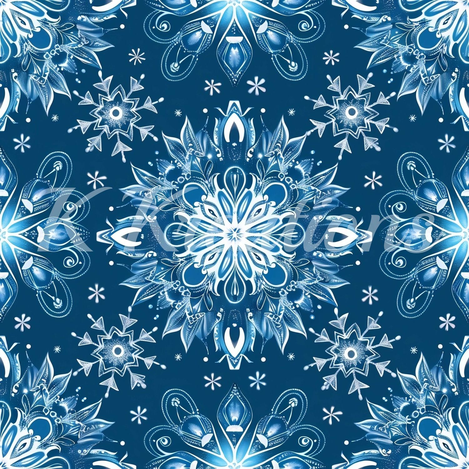 Blue Ornate