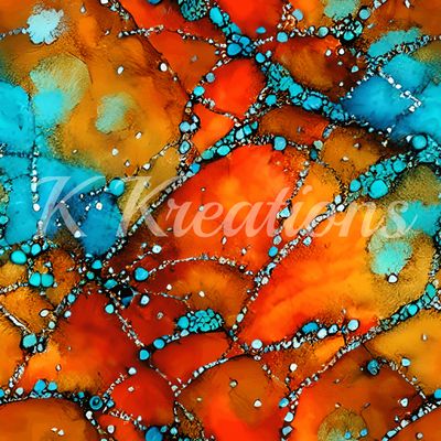 Orange and Turquoise Layer texture