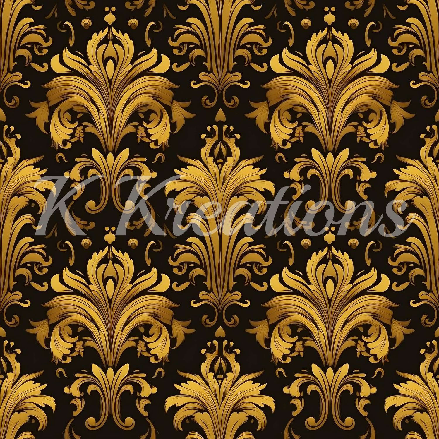Gold and Black Ornate
