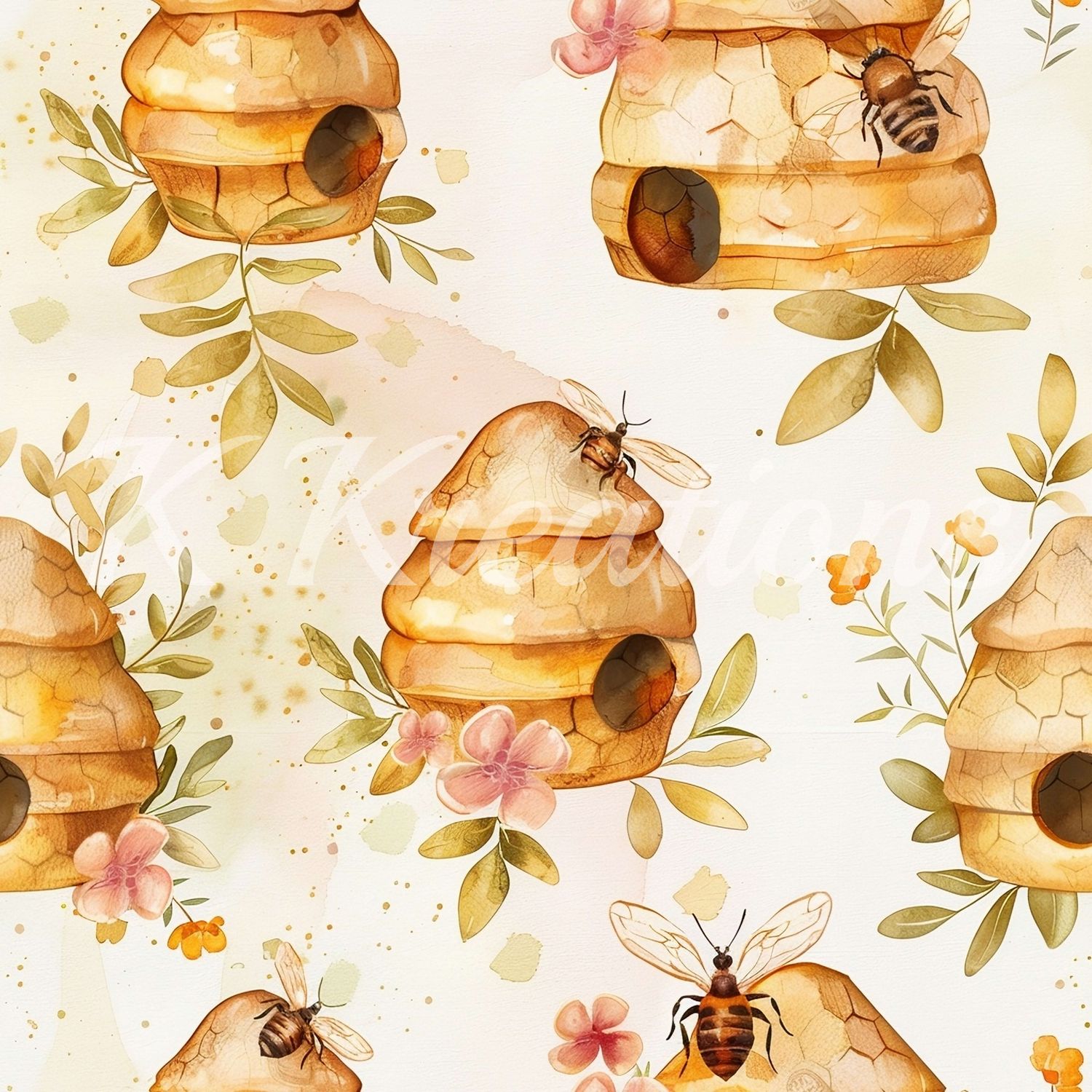 Beehives with small bees