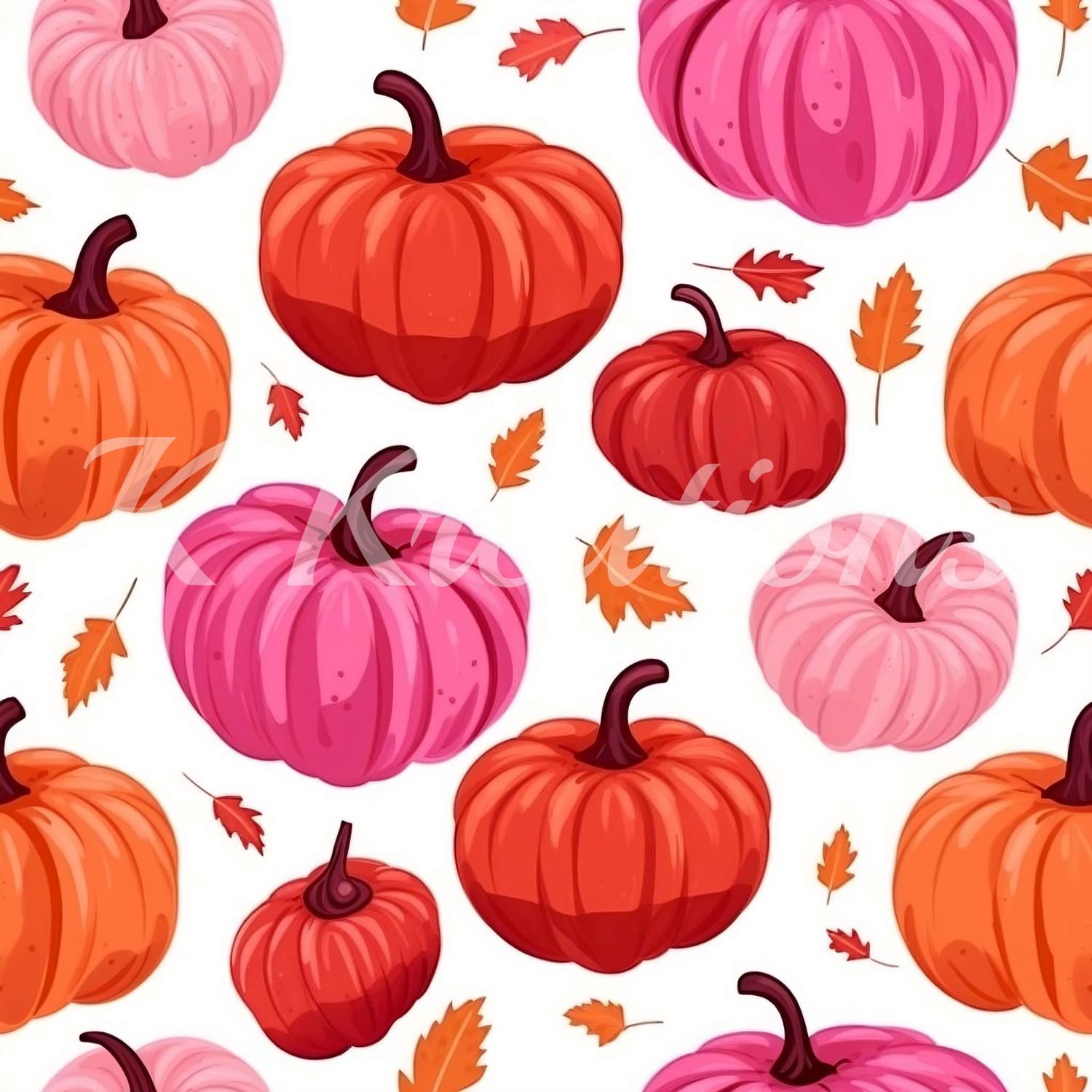 Pink and Orange Pumpkins