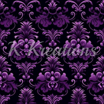Black and Purple Ornate