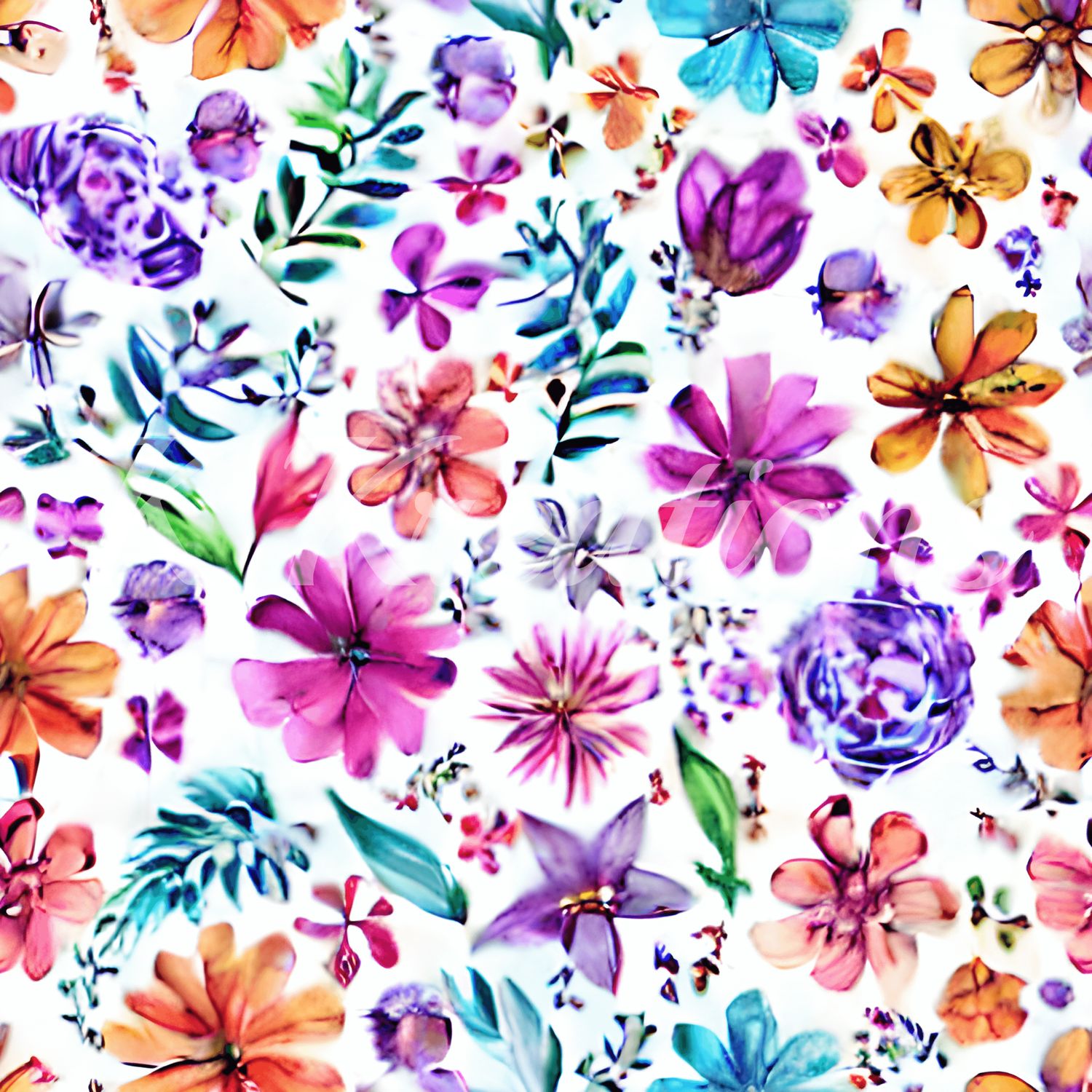 Bright Floral Cluster