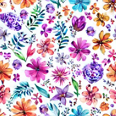 Bright Floral Cluster
