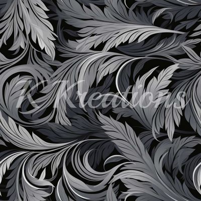 Grey Feather Ornate