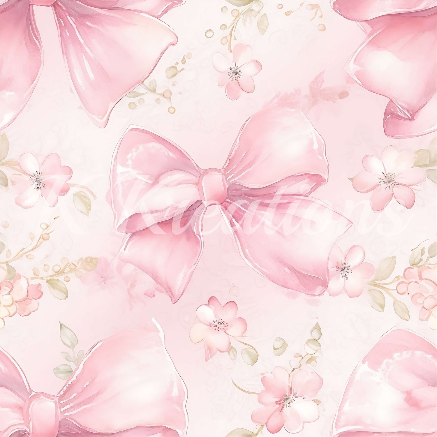 Pink Bows and Blossoms