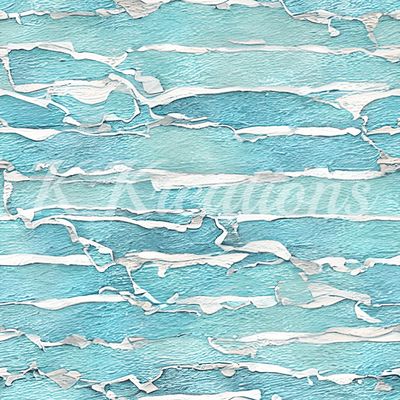 Teal Paint Peel