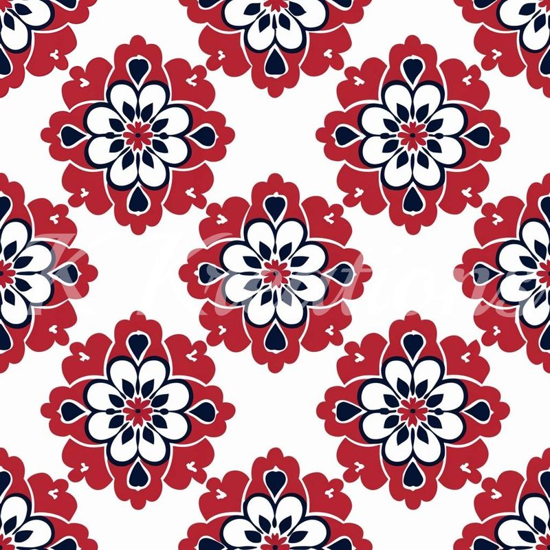Red Flower Ornate