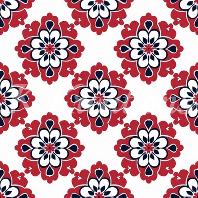 Red Flower Ornate