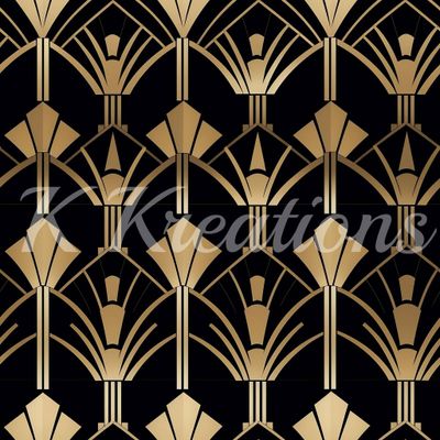 Gold and Black Art Deco