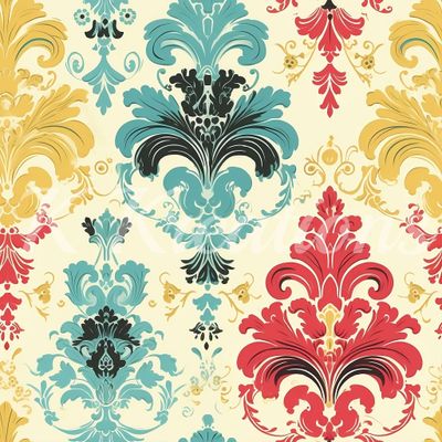 Primary Color Victorian Ornate