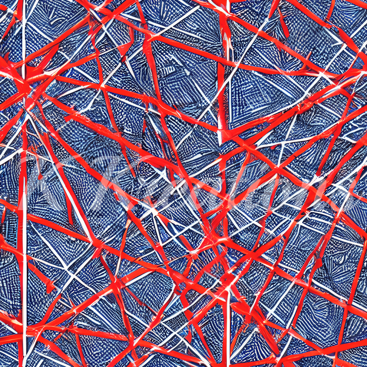 Red Geometric Lines