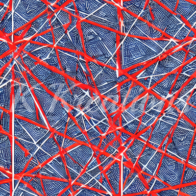 Red Geometric Lines