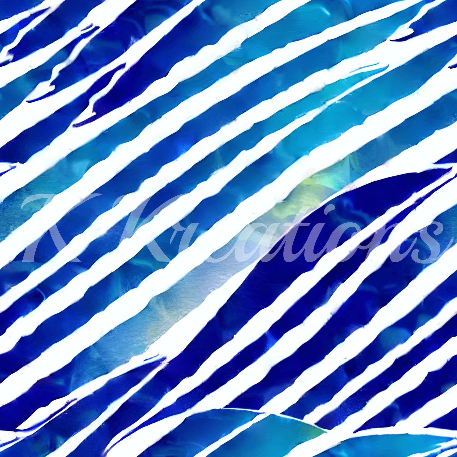 Blue Diagonal Stripes