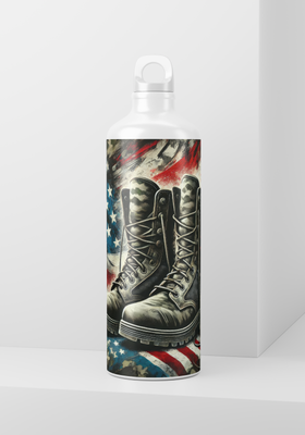 20oz. Skinny Wrap Only - USA Flag Military Army Boots