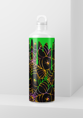 Neon Drip Halloween Webs - 20oz Skinny Wrap Only