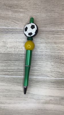 Green pen with Soccer Ball focal