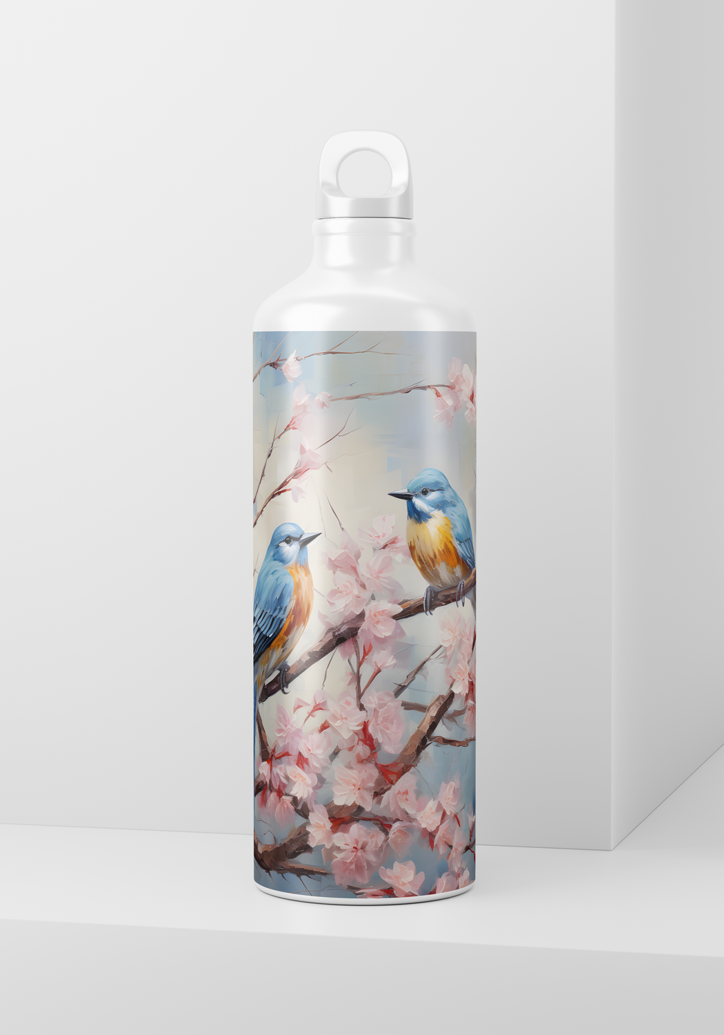 Two Bluebirds Perched - 20oz Skinny wrap only