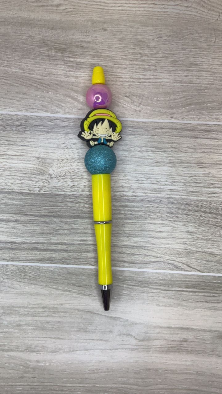 Yellow pen with Anime boy