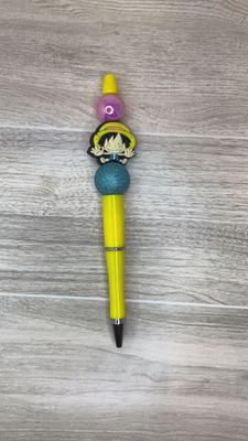 Yellow pen with Anime boy