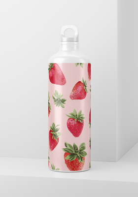Pink Strawberries - 20oz Skinny wrap only