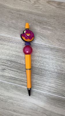 Orange pen with Sprinkle Doughnut focal