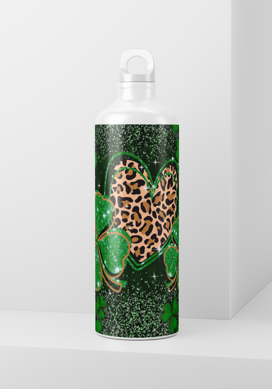 Clover and Leopard Heart - 20oz Skinny wrap only