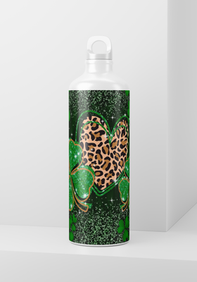 Clover and Leopard Heart - 20oz Skinny wrap only