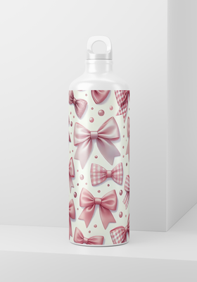 Pink Bows - 20oz Skinny wrap only