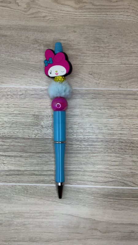 Blue pen with Melody focal