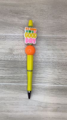 Yellow pen with Good Day focal