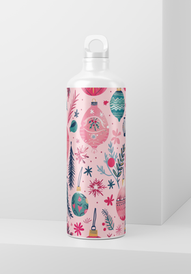 Pink Christmas 2 - 20oz Skinny wrap only