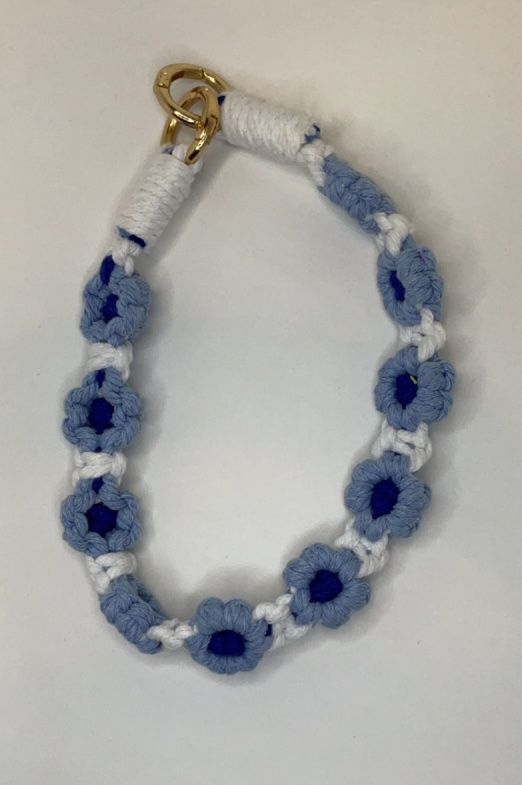 Blue Flower key/phone chain