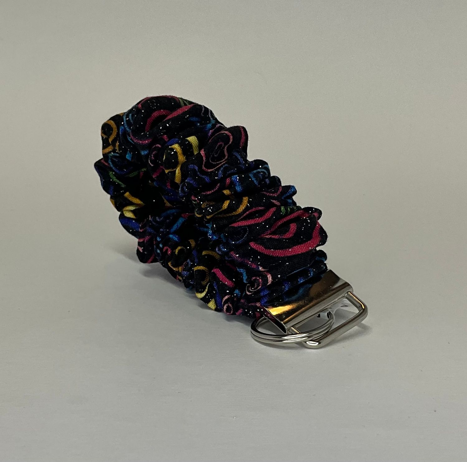 Black with Rainbow swirls