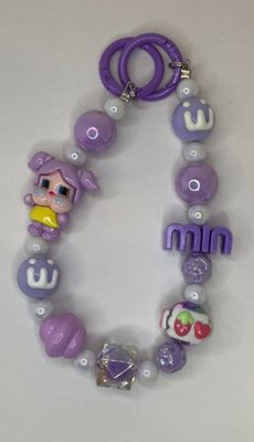 Purple key/phone chain