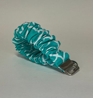 Teal and White