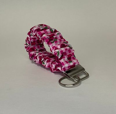 Pink checkers with Cherries