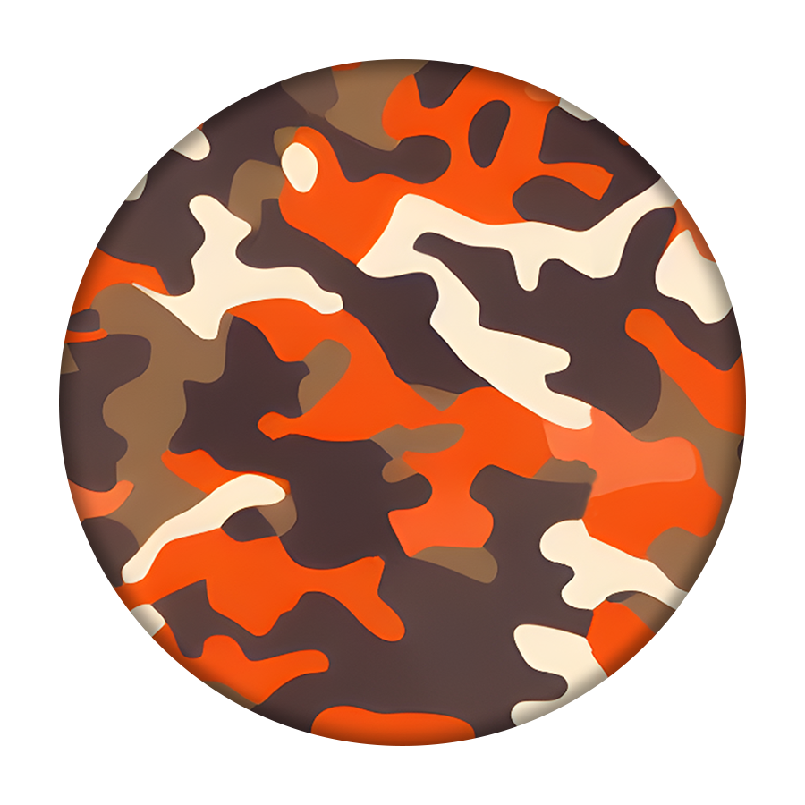 Orange Camo Car Coaster